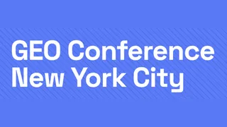 GEO Conference New York – December 2026 logo
