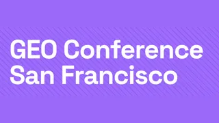 GEO Conference San Francisco – December 2026 logo